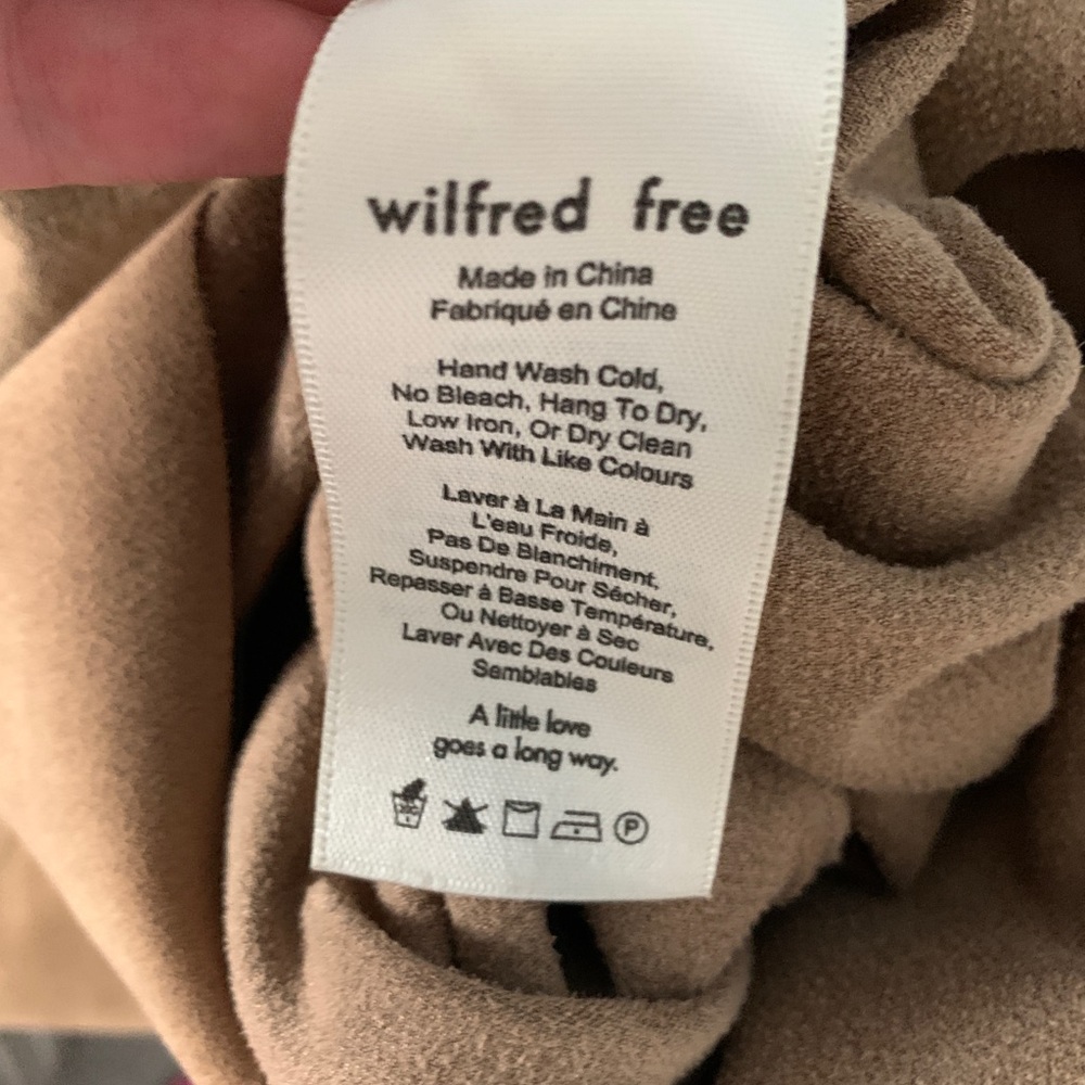 Aritzia Wilfred Free Suede Mini dress - size small - Picture 2 of 8